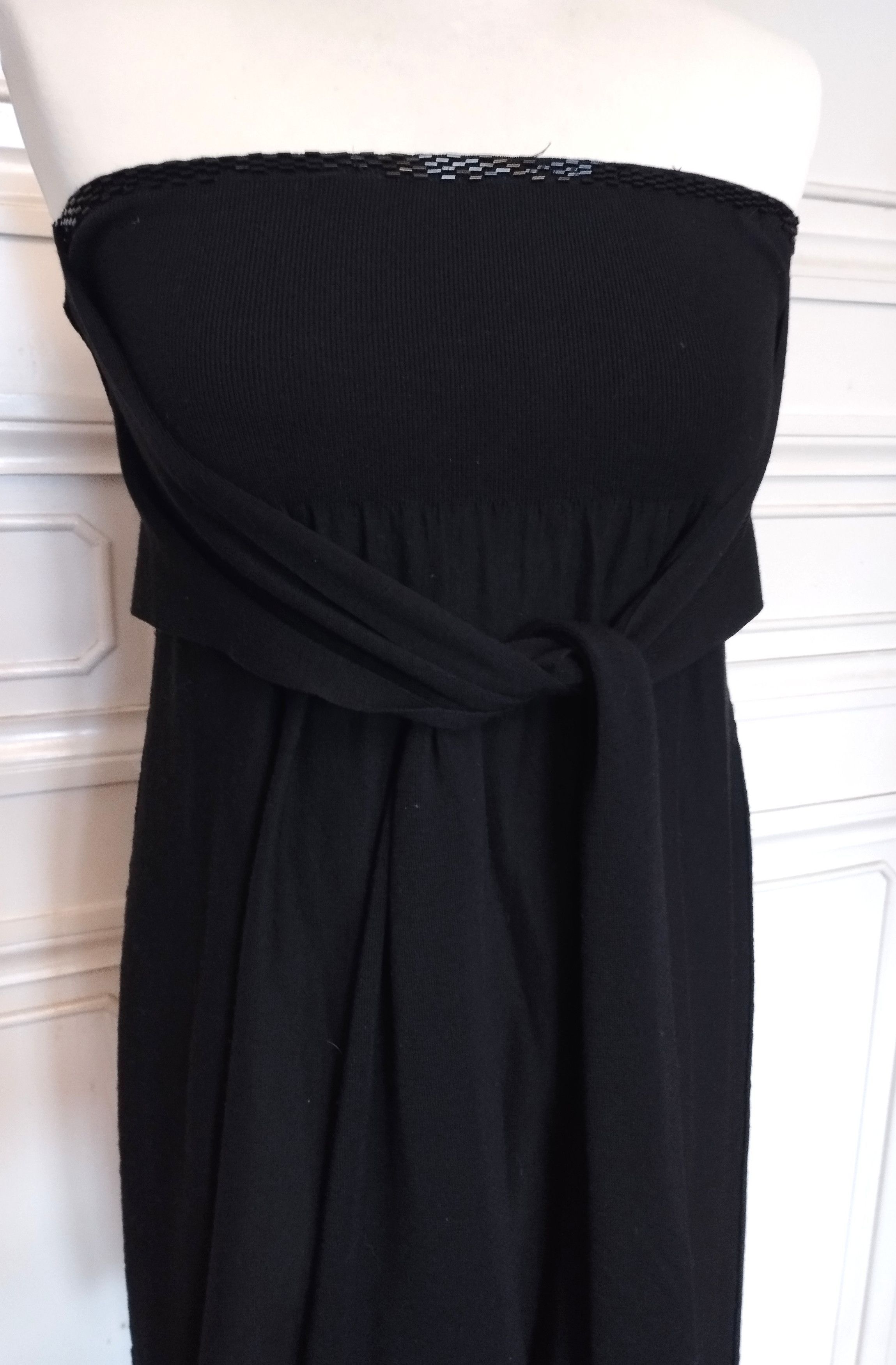 Sonia Rykiel Sonia Rykiel Robe Bustier Jupe Coton Soie Cachemire TS Size S / US 4 / IT 40 - 8 Thumbnail
