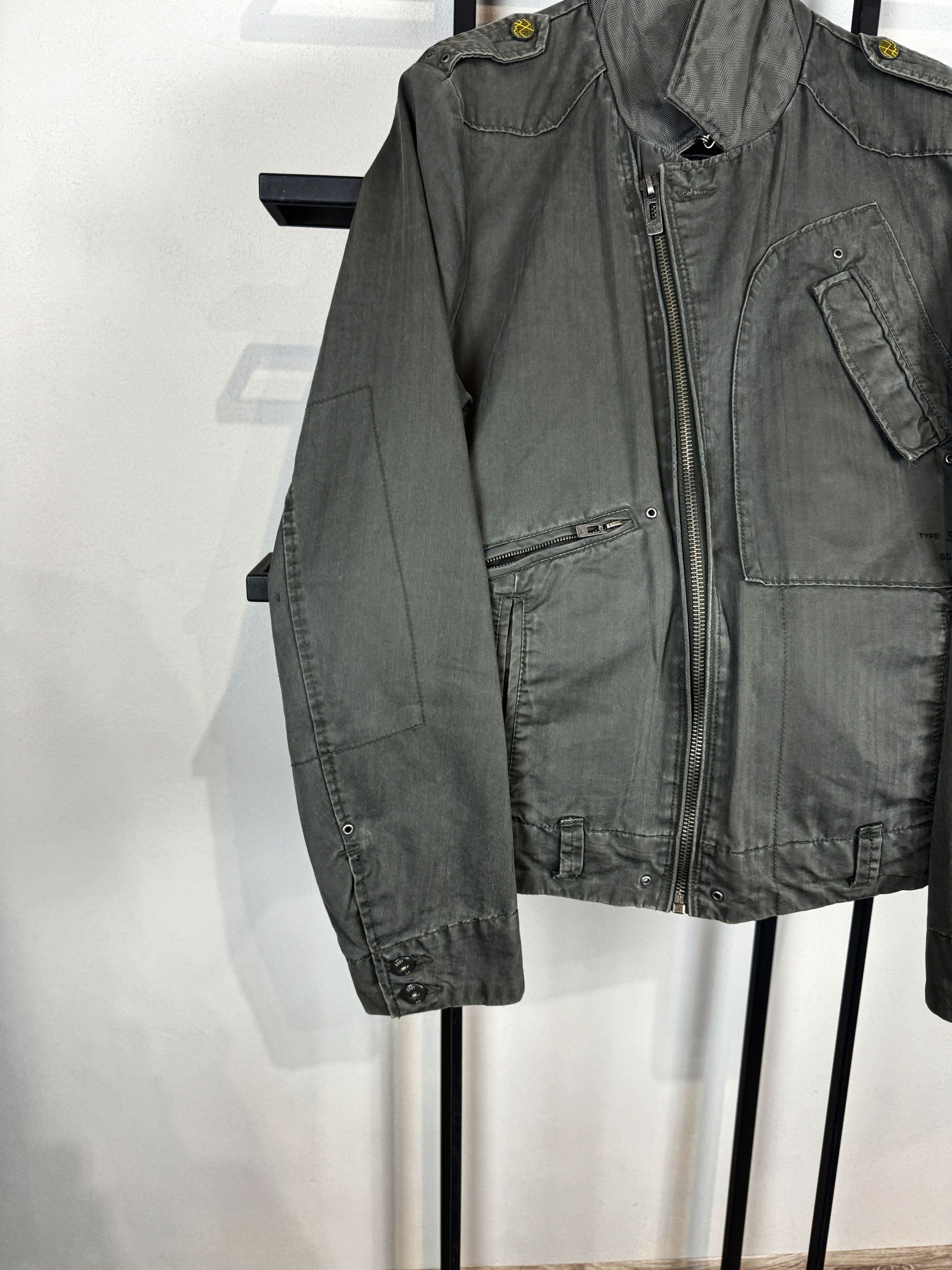 G-Star Olive Utility Jacket Multi Pocket Military Style Vintage Y2K Size US M / EU 48-50 / 2 - 2 Thumbnail