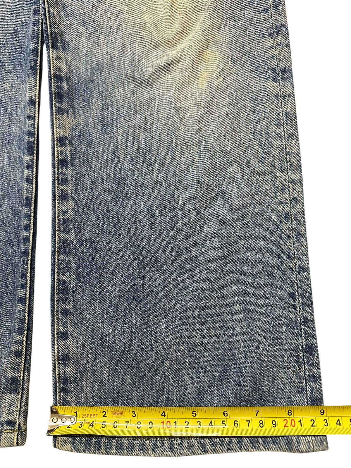 Hanes Vintage Hanes Mud Wash Faded Style Distress Baggy Jeans Size US 33 - 17 Thumbnail
