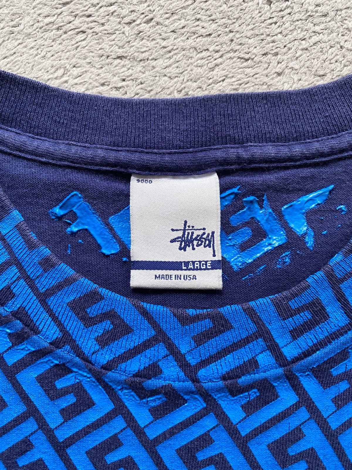 Stussy × Vintage Vintage Stussy rip off fendi T-shirt Size US L / EU 52-54 / 3 - 8 Thumbnail