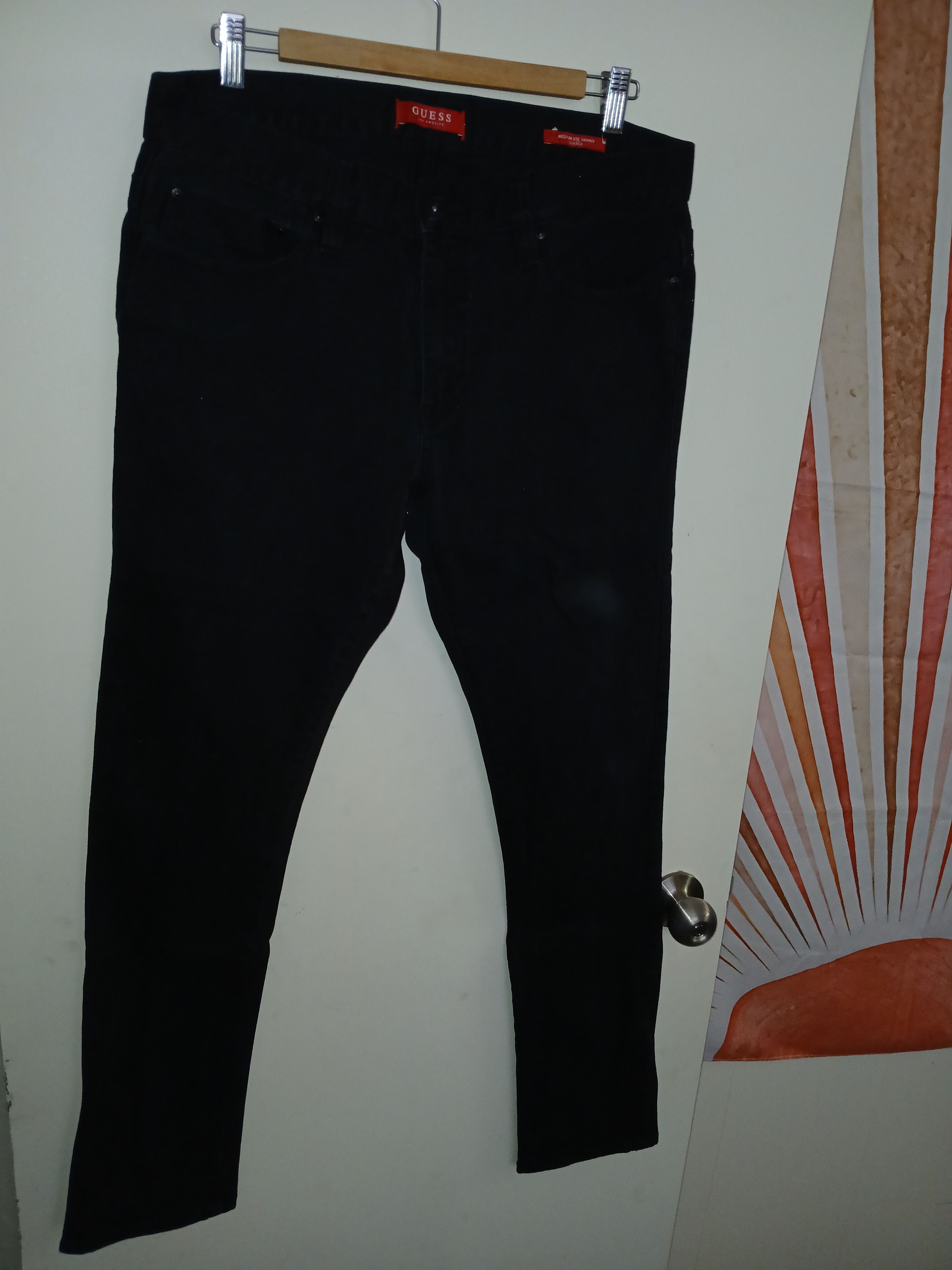 Guess Guess Black Skinny Taper Jeans Size US 30 / EU 46 - 3 Thumbnail