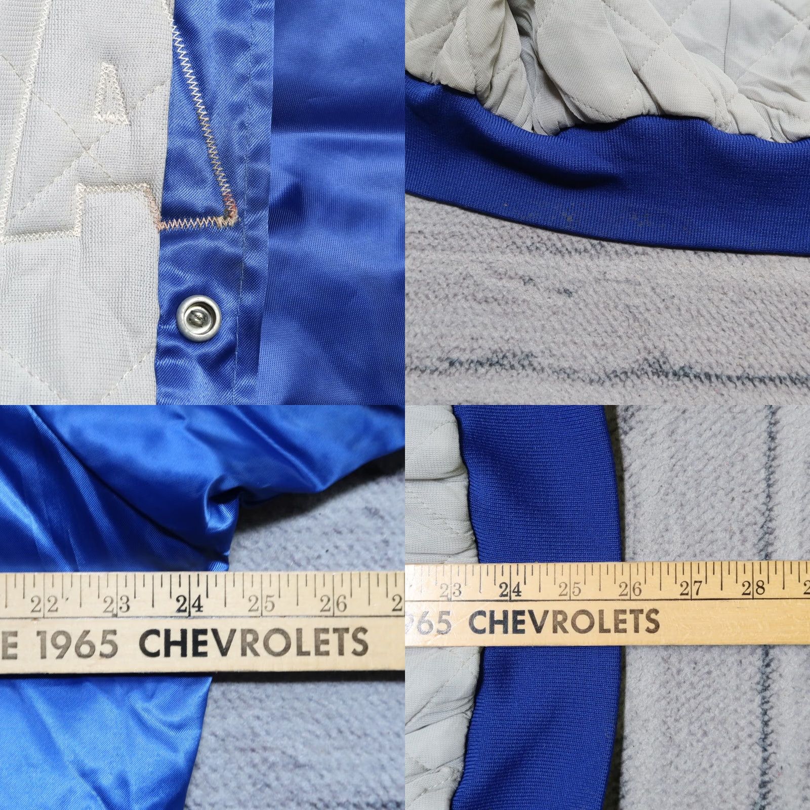 Vintage VINTAGE Tulare Logo Satin Jacket Mens L Blue Swingster Jacket Size US L / EU 52-54 / 3 - 10 Thumbnail