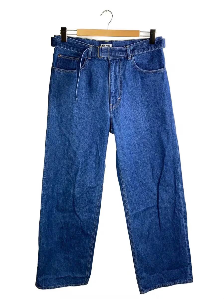 Auralee auralee selvedge heavy denim painter pants (faded indigo
