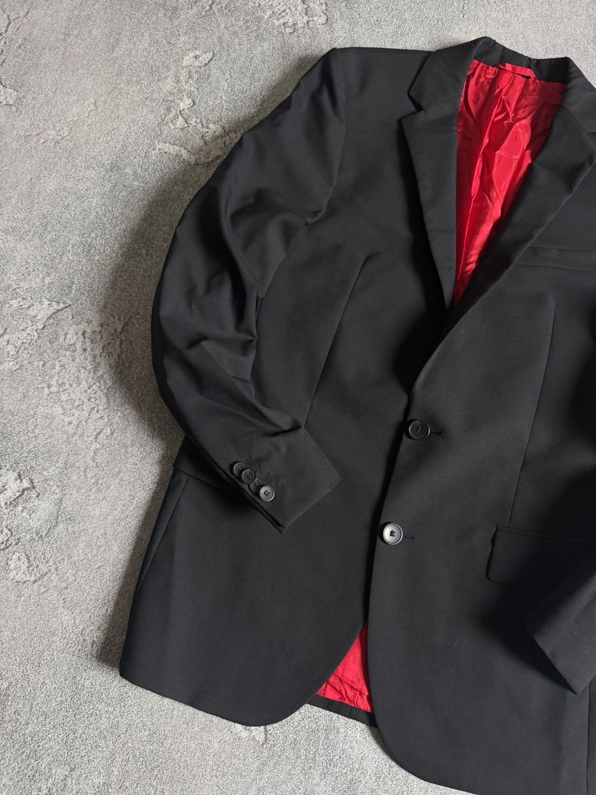 Designer × Hugo × Hugo Boss Hugo Boss IT44/US34R suit black blazer + pants trousers Size 34R - 5 Thumbnail