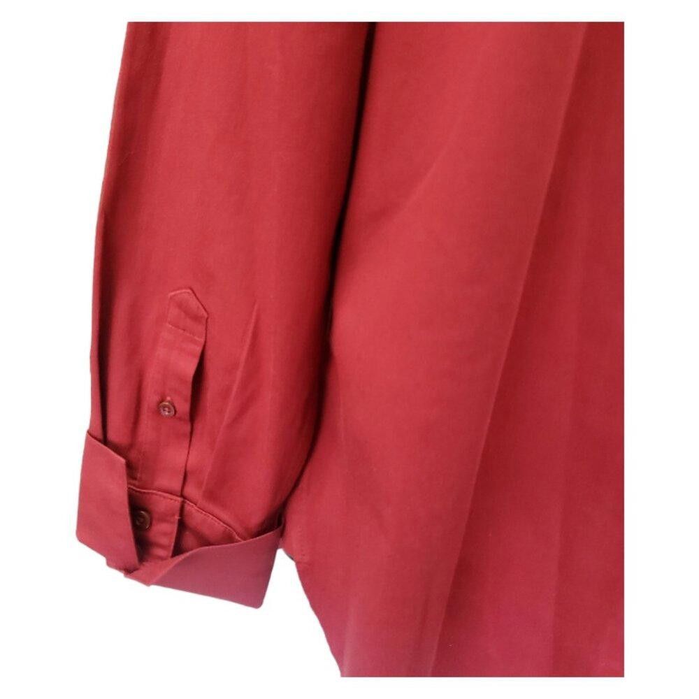 Chicos CT222 Chico's Brick Red Shirt Long Sleeve Size 6 Size M / US 6-8 / IT 42-44 - 4 Thumbnail