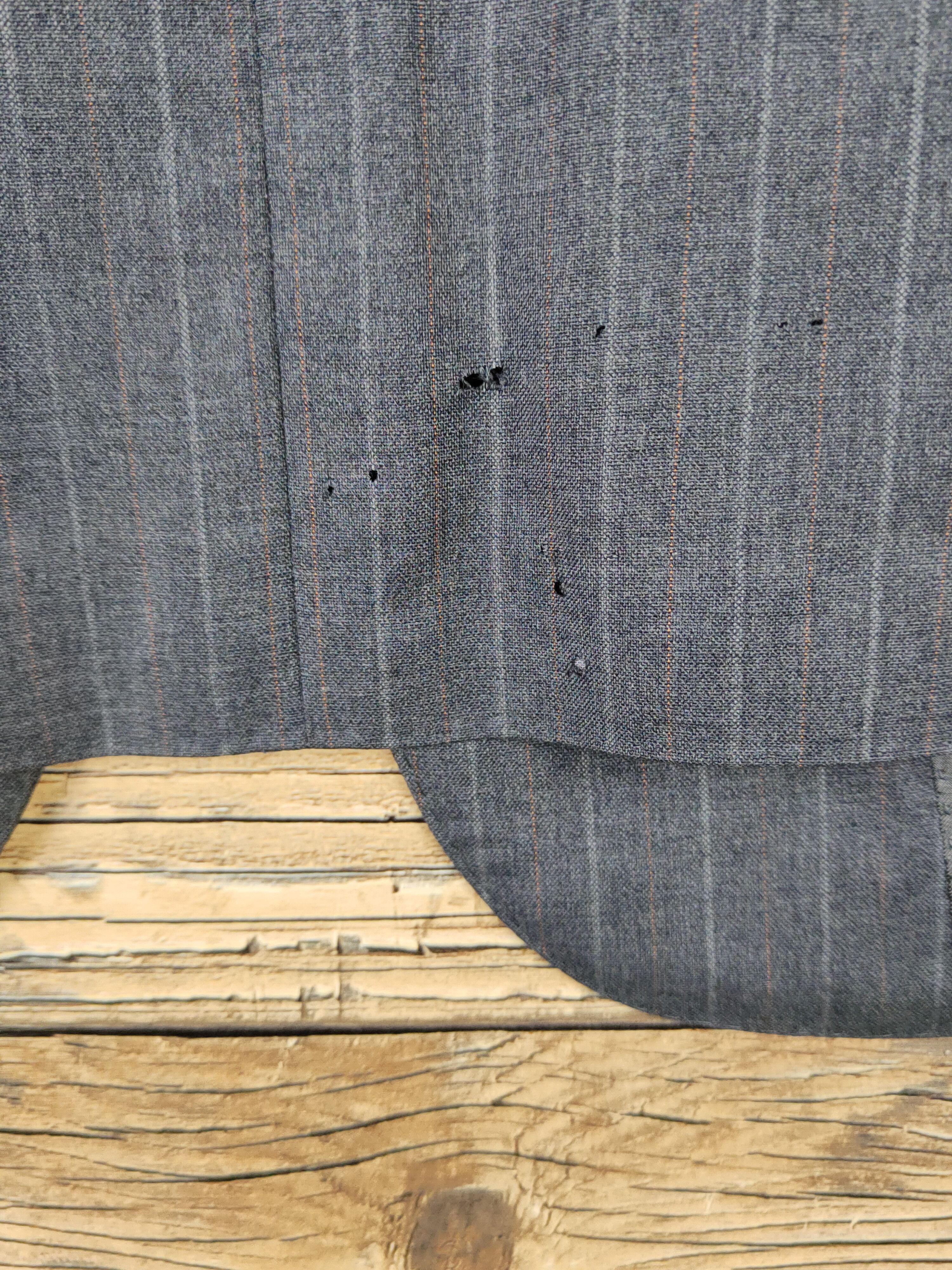 Burberry × Vintage Vintage Burberry Dark Gray Blazers Distressed minor. Size US L / EU 52-54 / 3 - 9 Thumbnail