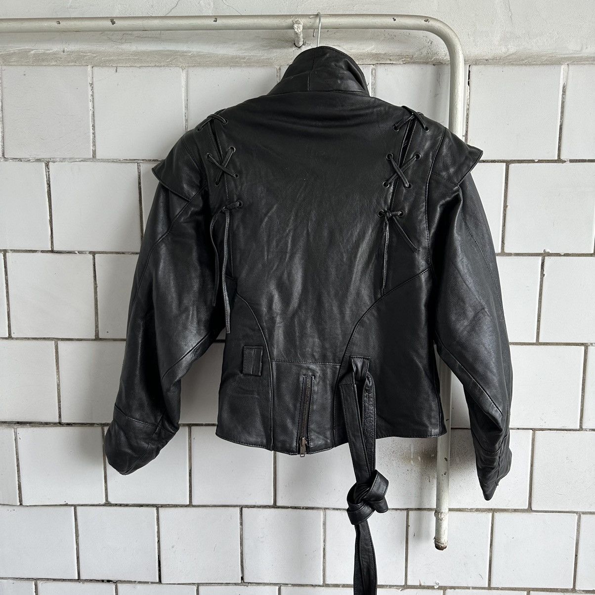 Vintage Vintage Japanese Style Moto Leather Jacket Style USA Y2K 90s ...
