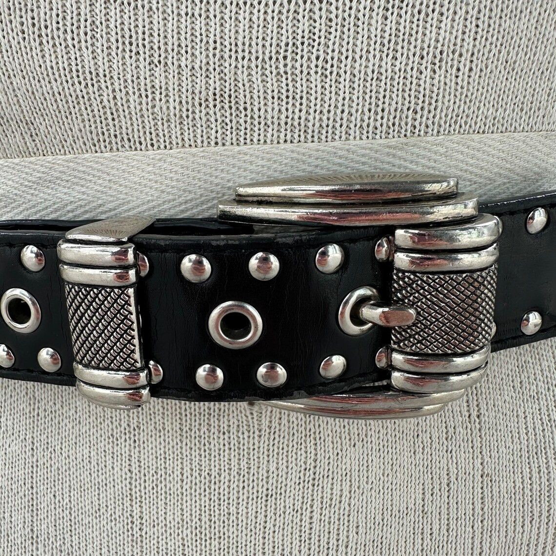 Other 80's Vintage Belt in genuine leather size 38 Size ONE SIZE - 2 Thumbnail