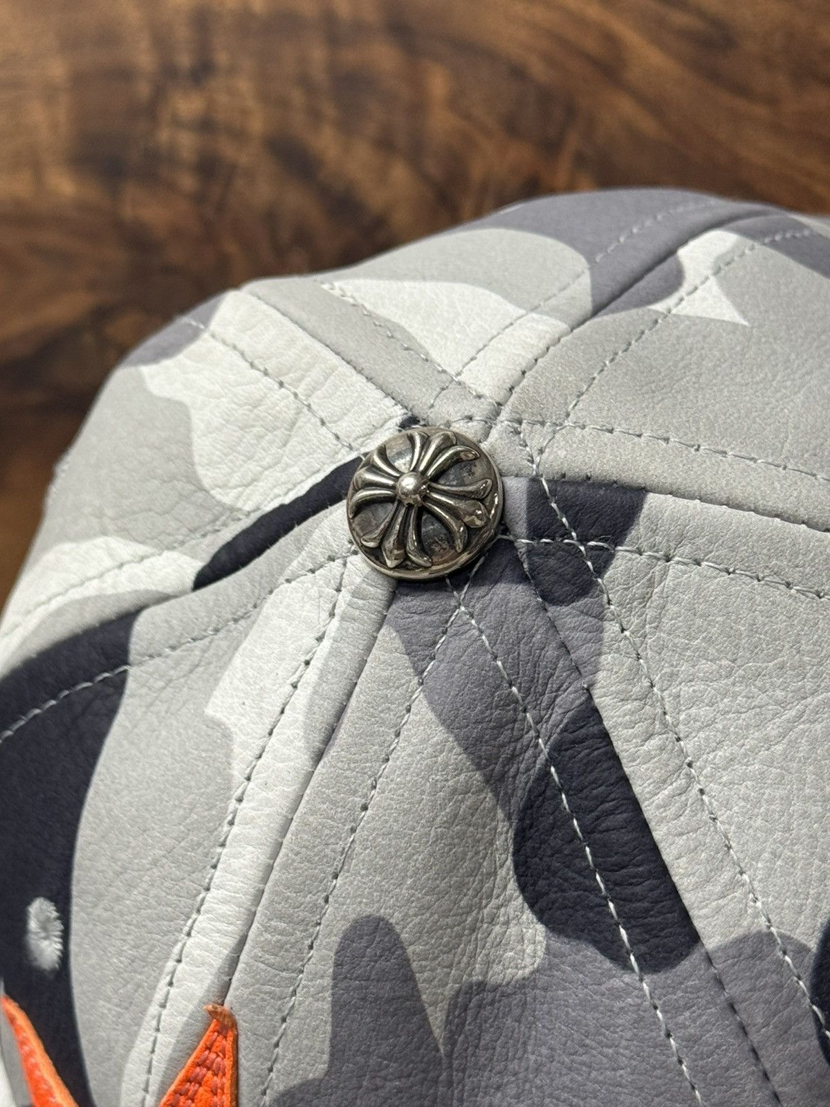 Chrome Hearts Chrome Hearts ‘Snow Camo’ Leather Star Patch Gunslinger Hat Size ONE SIZE - 5 Thumbnail