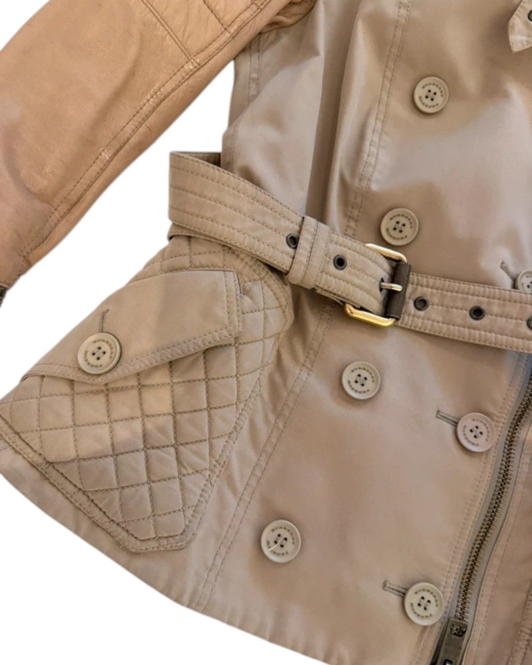Burberry Prorsum S/S 2011 RUNWAY QUILTED LEATHER JACKET Size M / US 6-8 / IT 42-44 - 4 Thumbnail