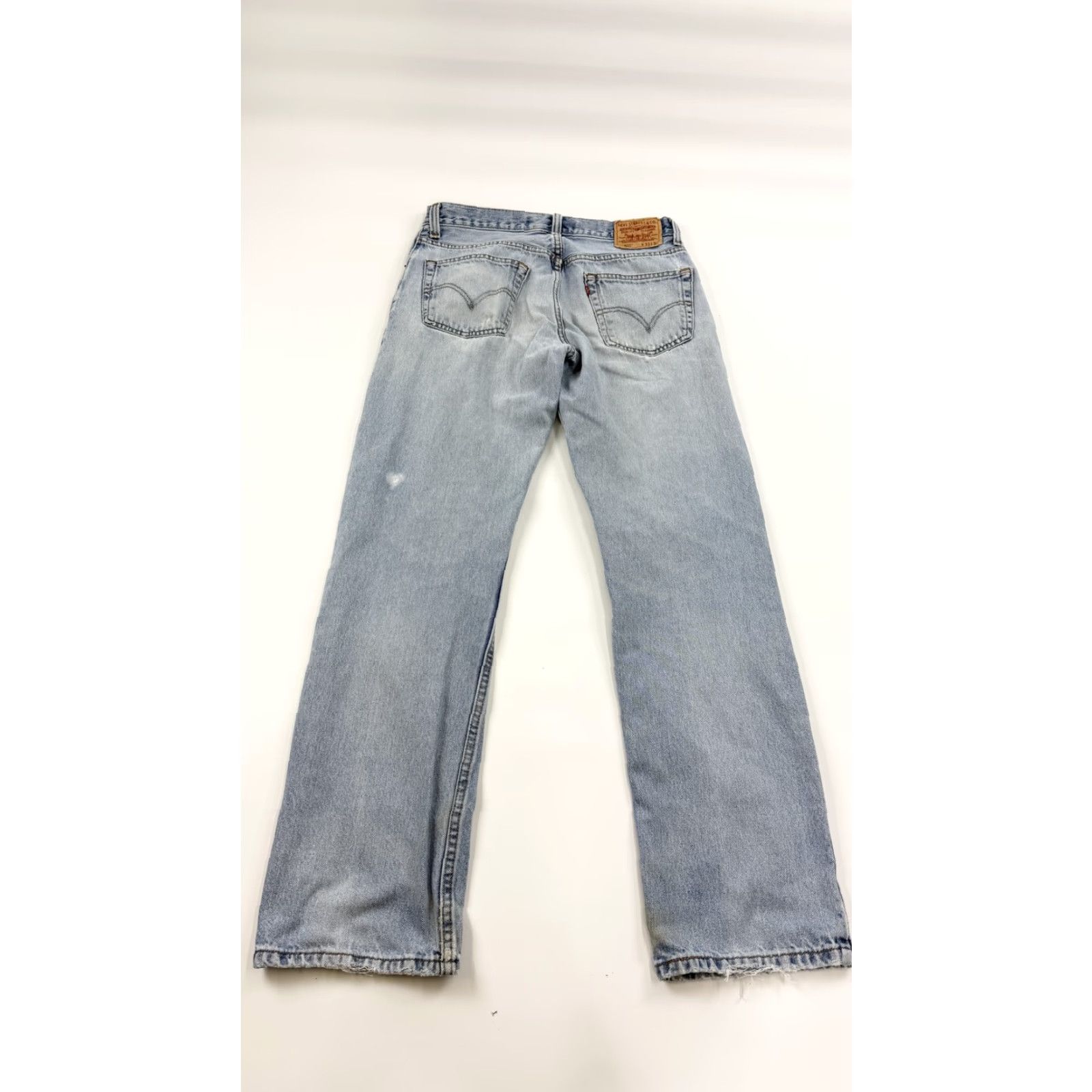Levi's VINTAGE Levi's 505 Jeans Mens 33x34 Regular Fit Denim Pants Casual Distressed Blue Size US 33 - 7 Thumbnail