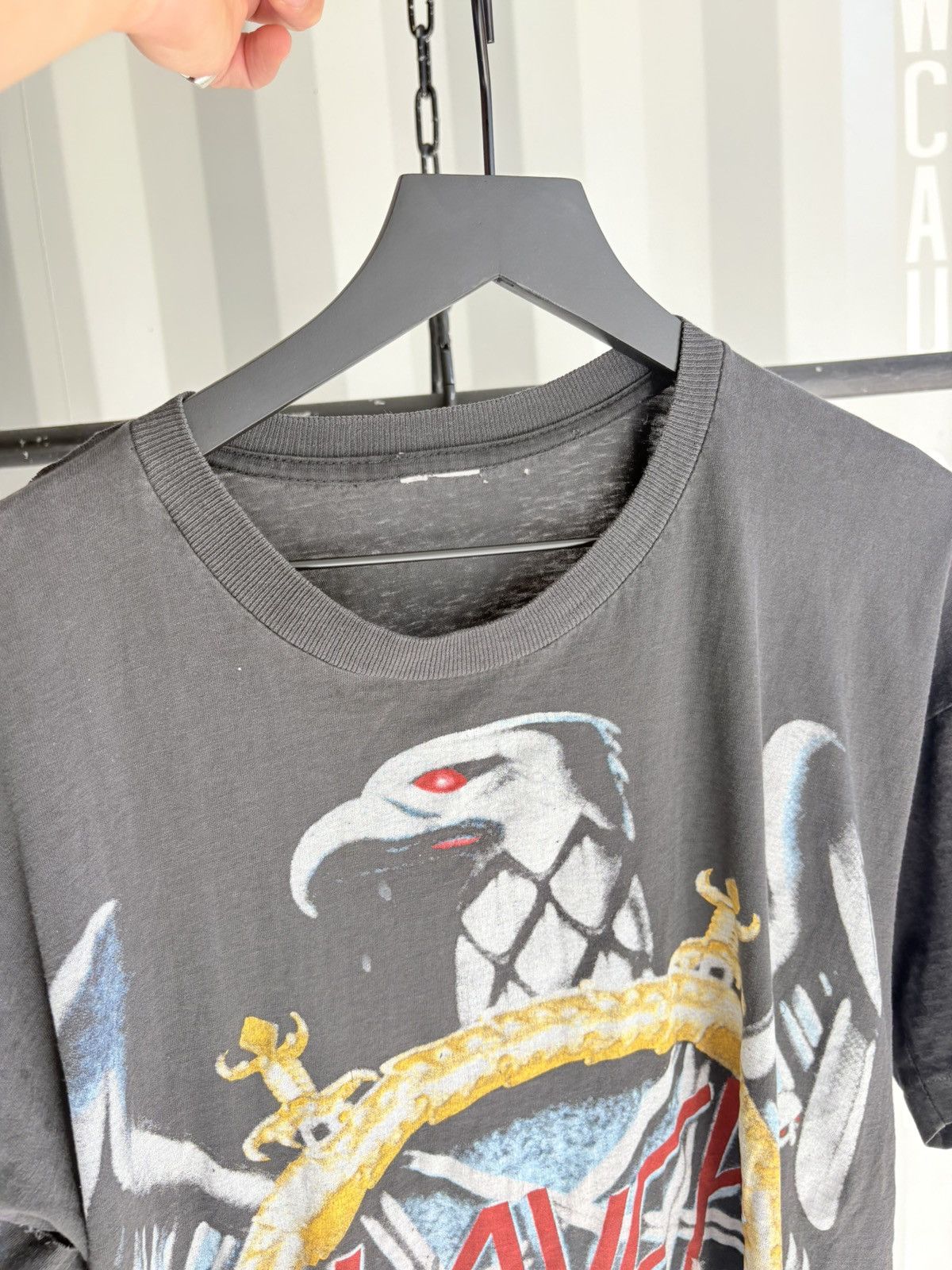 Thrashed Slayer Faded Distressed Shirt ERD GRUNGE Paper Thin