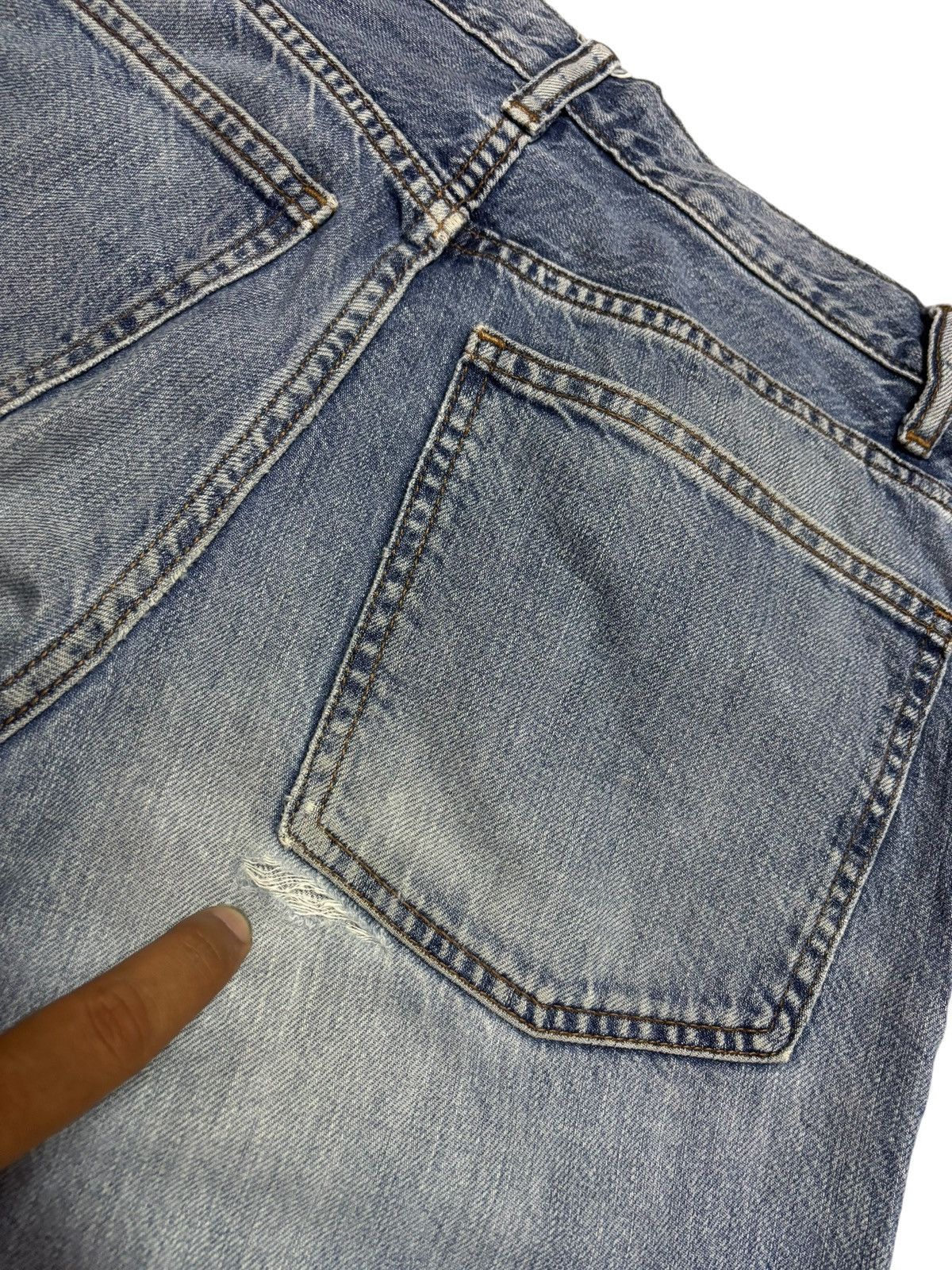 Christophe Lemaire Vtg Christophe Lemaire x Uniqlo Baggy Distressed Jeans Size US 27 - 4 Thumbnail