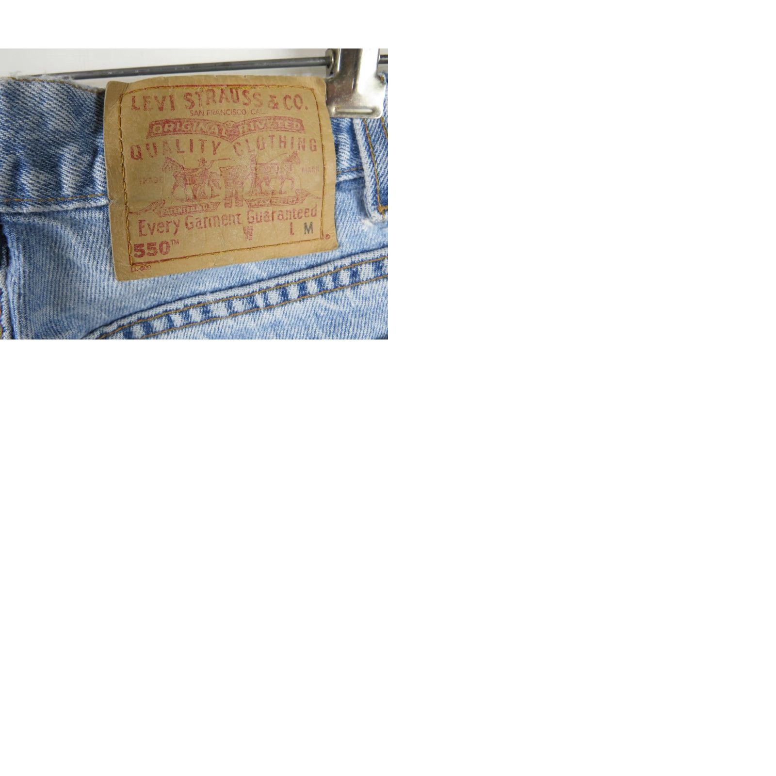 Levi's VINTAGE Levi's 550 Jeans 8 Miss R Denim Blue Bootcut 32 Inseam 28 Waist Men Size 28" / US 6 / IT 42 - 10 Thumbnail