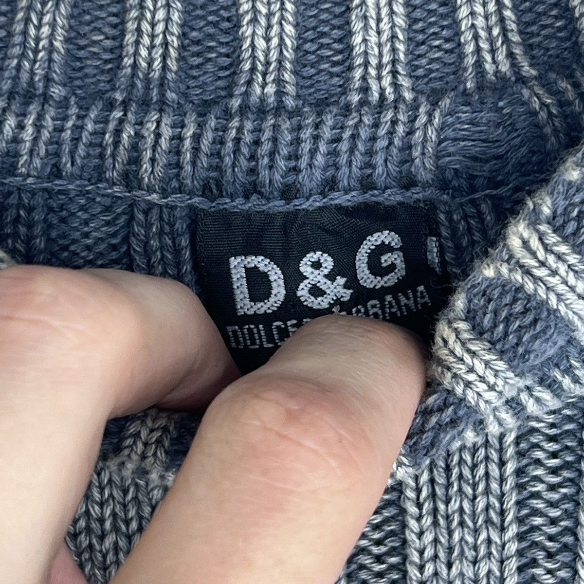 Dolce & Gabbana Vintage Dolce Gabbana Big Logo Knit Ribbed Sweater Size US M / EU 48-50 / 2 - 6 Thumbnail