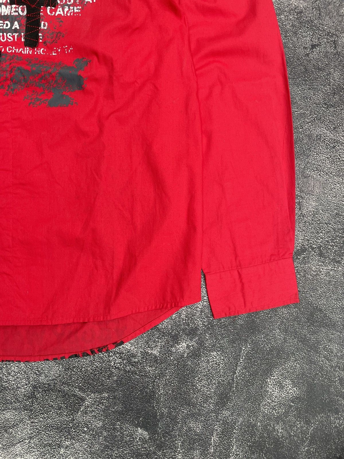 If Six Was Nine Slash number English letter print shirt Cross Punk Style Size US L / EU 52-54 / 3 - 5 Thumbnail