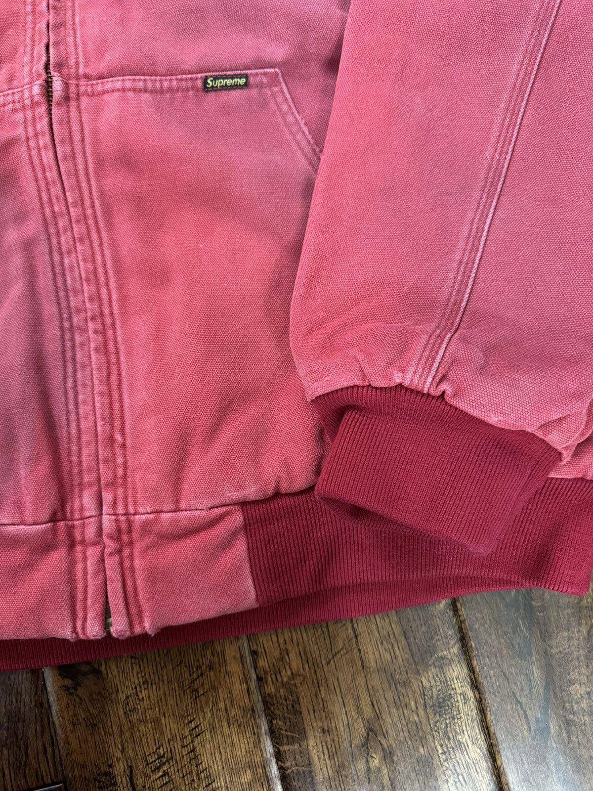 Supreme Supreme Reflective Arc Denim Work Jacket Red Size US XL / EU 56 / 4 - 4 Thumbnail