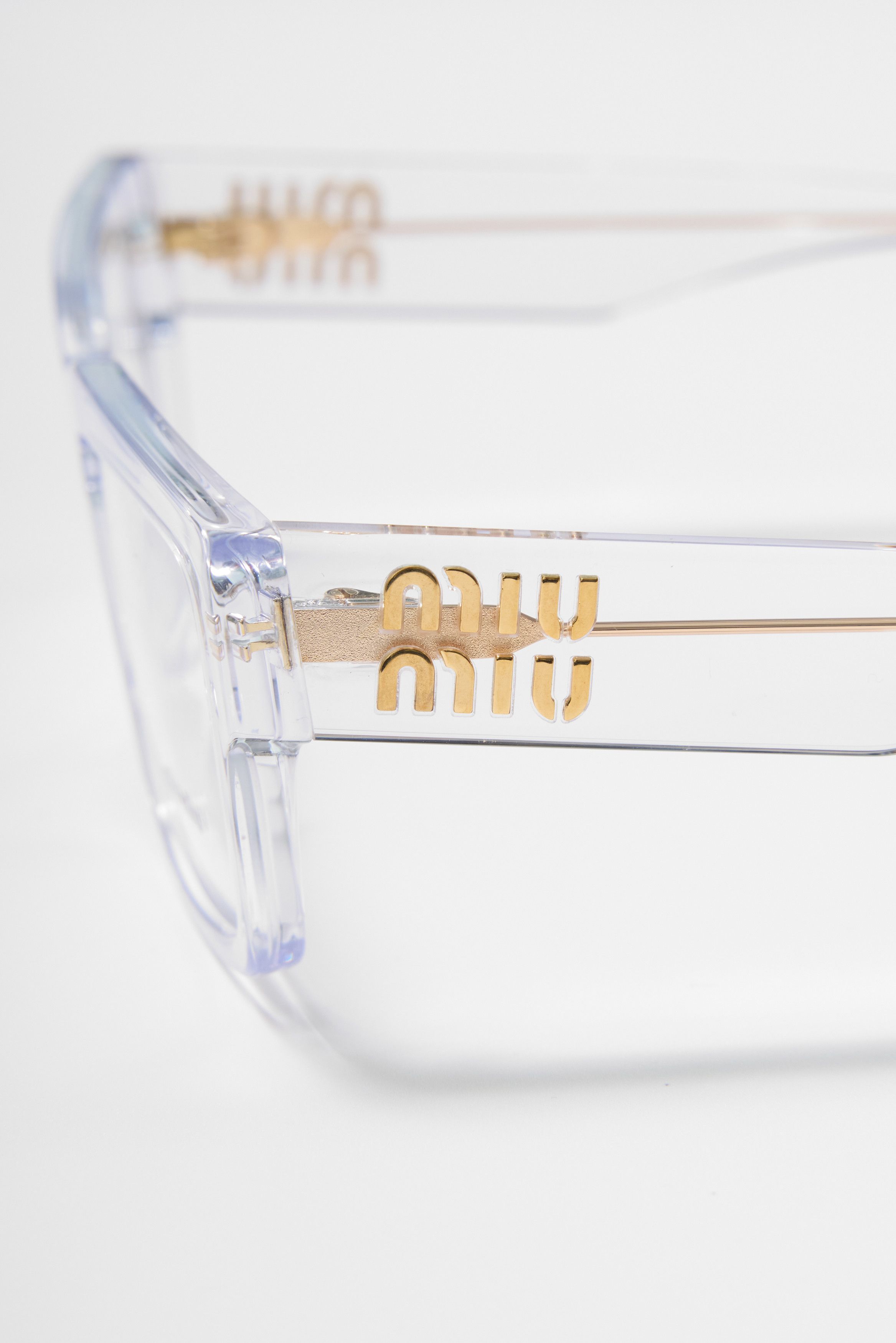 Miu Miu NEW Miu Miu MU02XV 2AZ1O1 Rectangle Women Eyeglasses Size ONE SIZE - 3 Thumbnail