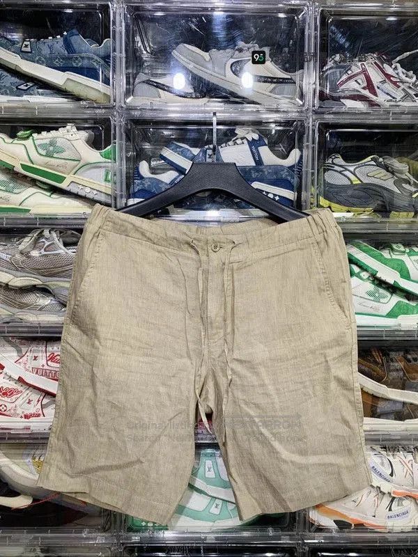 Loro Piana Loro Piana Men's Khaki Loose Straight Casual Shorts. Size US 32 / EU 48 - 2 Thumbnail