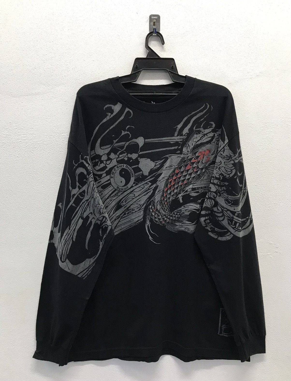 Japanese Brand × Vintage Vintage T&C Surf Hawaii Fish Koi Sukajan Long Sleeve Shirt Size US XL / EU 56 / 4 - 1 Thumbnail