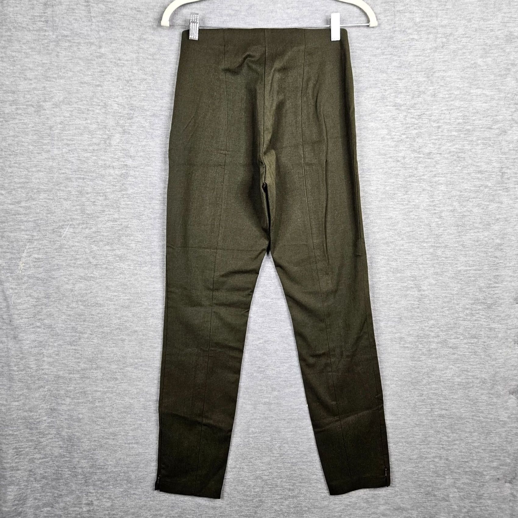 Banana Republic Banana Republic Women's Pull on Mid Rise Casual Pants Size 4 Green Cotton Rayon Spandex Regular Skinny Formal? No. Size 27" / US 4 / IT 40 - 2 Thumbnail