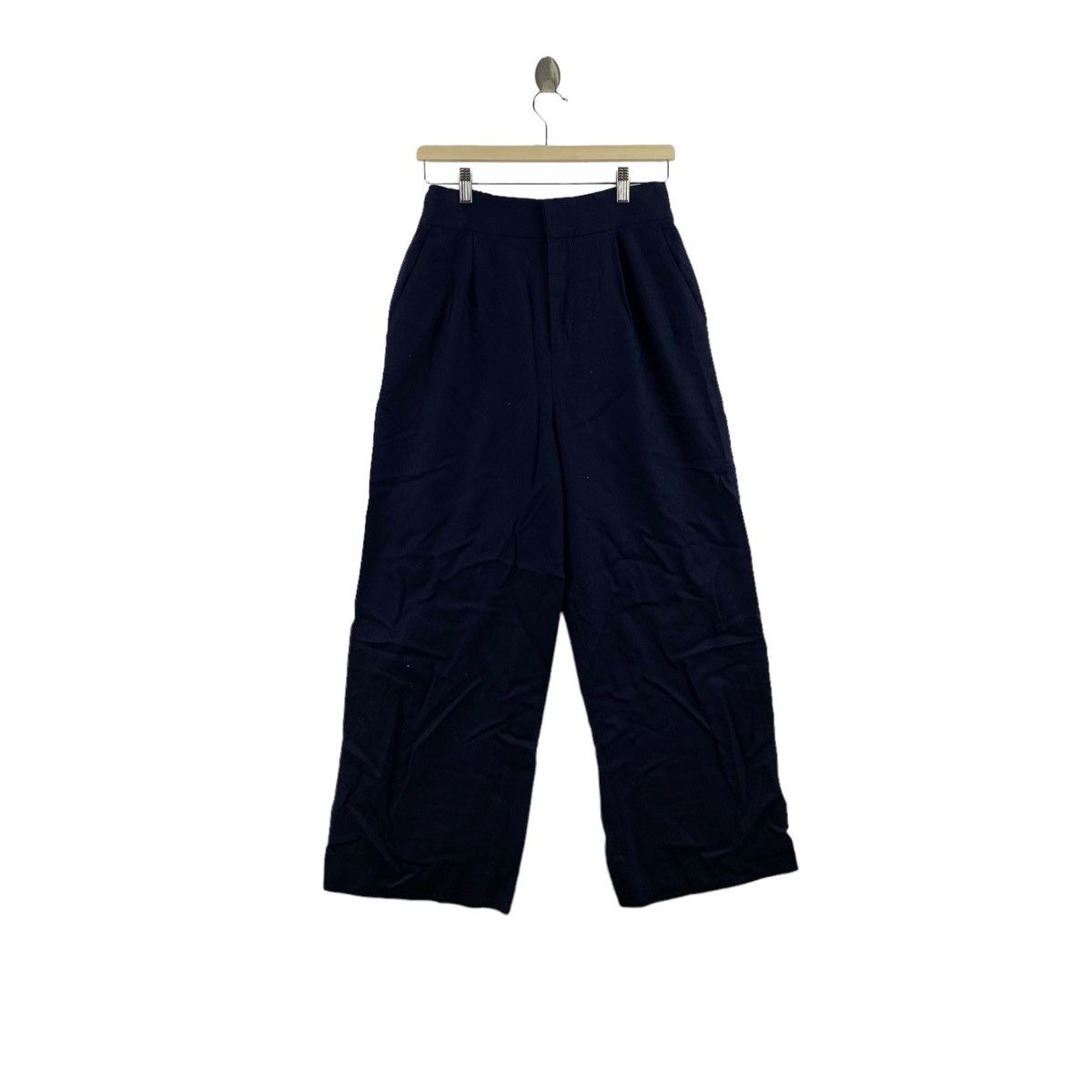 Japanese Brand FRAMEWORK Japanese Brand Navy Baggy Casual Trousers Pant Size 27" / US 4 / IT 40 - 1 Thumbnail