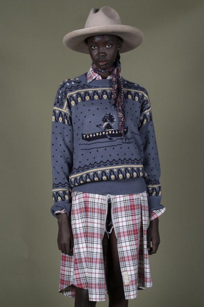 Kapital Kapital Kapsize Blue Canoe Knit Sweater AW25 Brand New Size US L / EU 52-54 / 3 - 2 Thumbnail