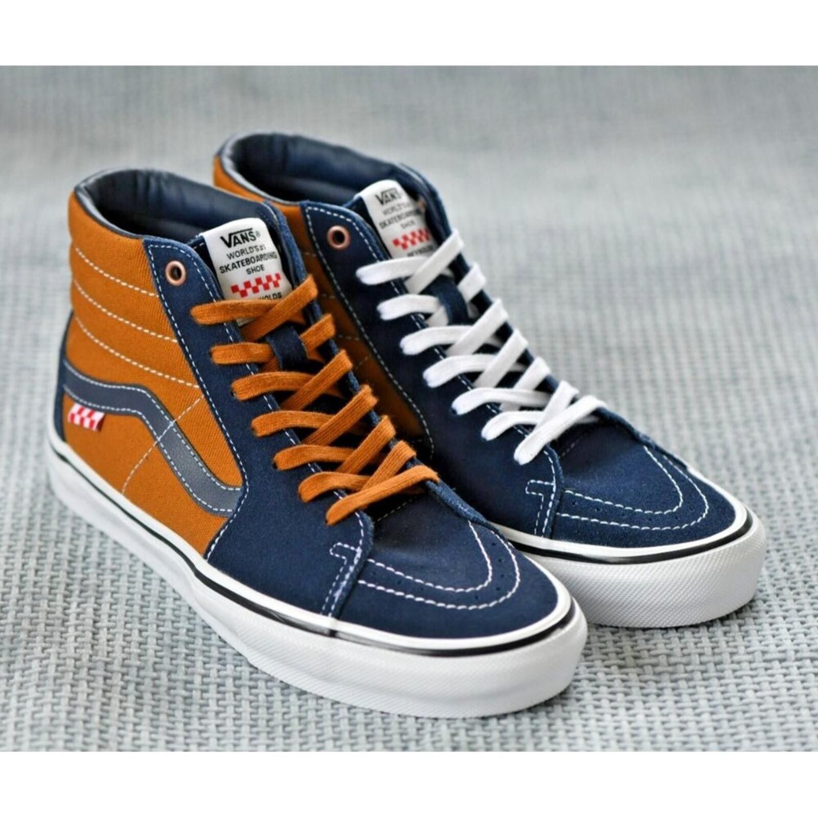 Vans Vans Dane Reynolds x Skate Sk8 | Paul Van Doren | Navy/Tan Size US 8 / EU 41 - 5 Thumbnail