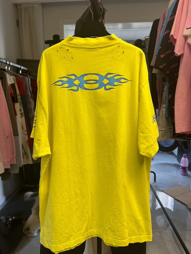 Balenciaga Balenciaga 24Fall Flame Double Ring T-shirt-2506 Size US S / EU 44-46 / 1 - 5 Thumbnail