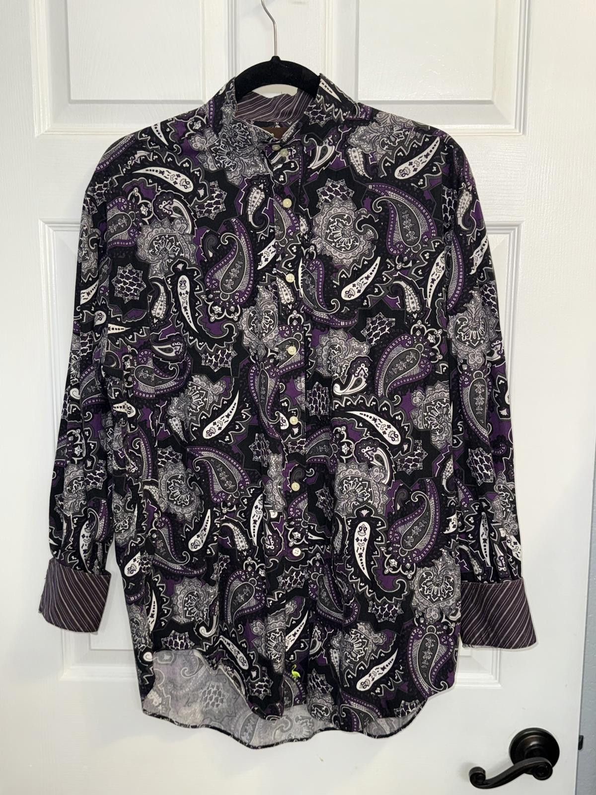 Tailorbyrd Tailorbyrd Vintage Men's Paisley Button Down Shirt L Size US L / EU 52-54 / 3 - 2 Thumbnail