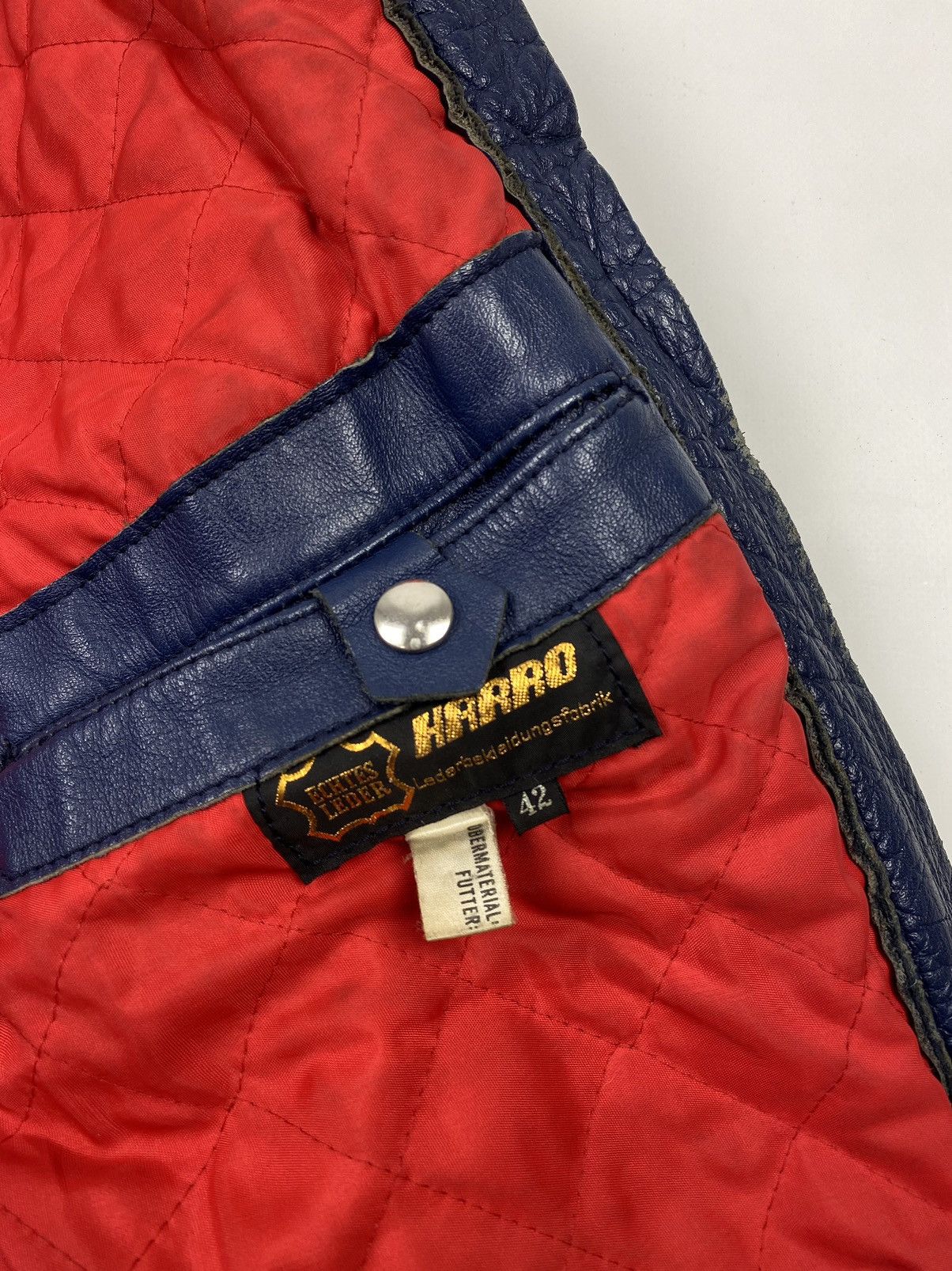 Vintage 1970’s Vintage Harro Two Tone Cafe Racer Leather Jacket Size M / US 6-8 / IT 42-44 - 13 Thumbnail