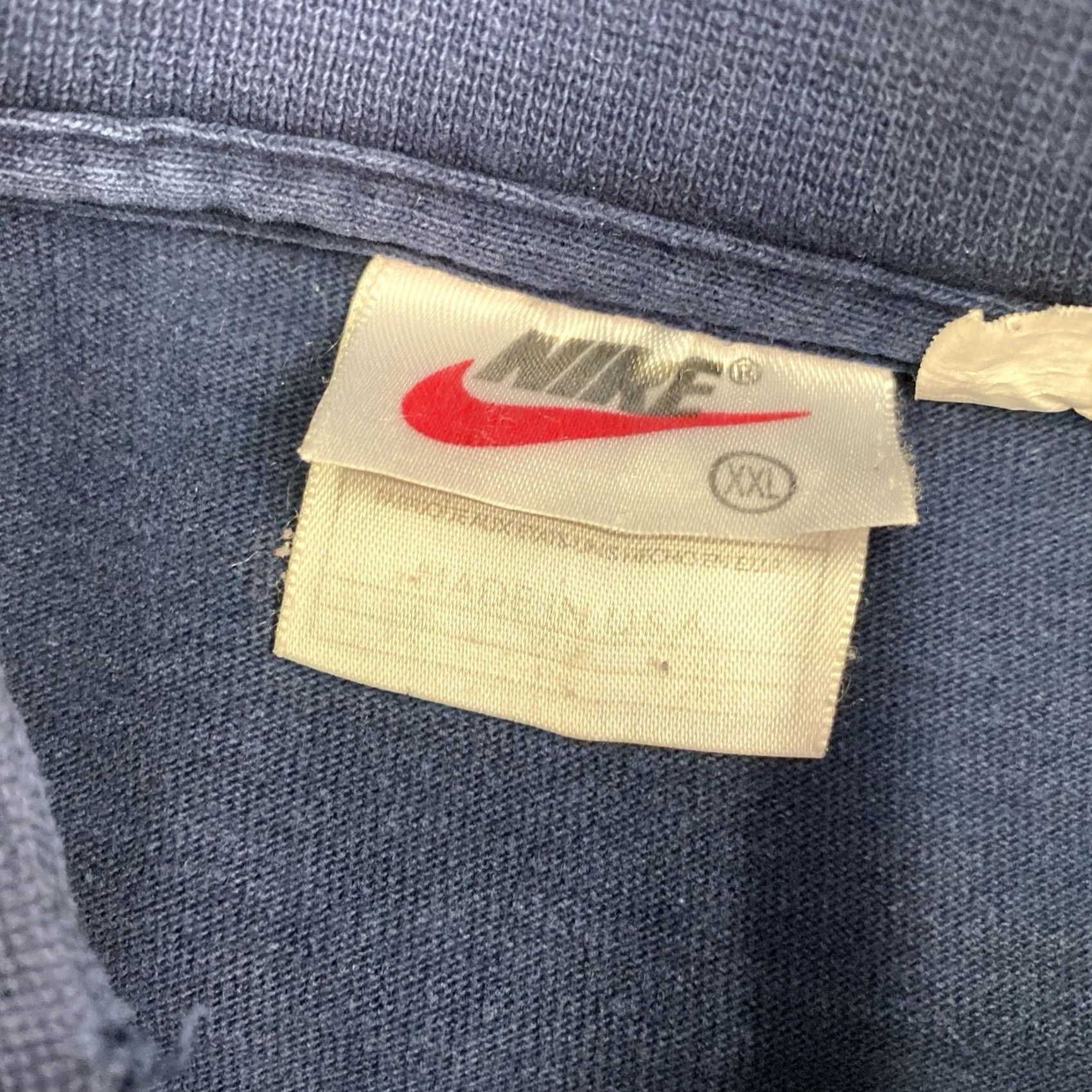 Nike VINTAGE Nike Embroidered Swoosh Mock Neck Shirt XL Blue Mens Womens Unisex Adults 90s Size US XL / EU 56 / 4 - 5 Thumbnail