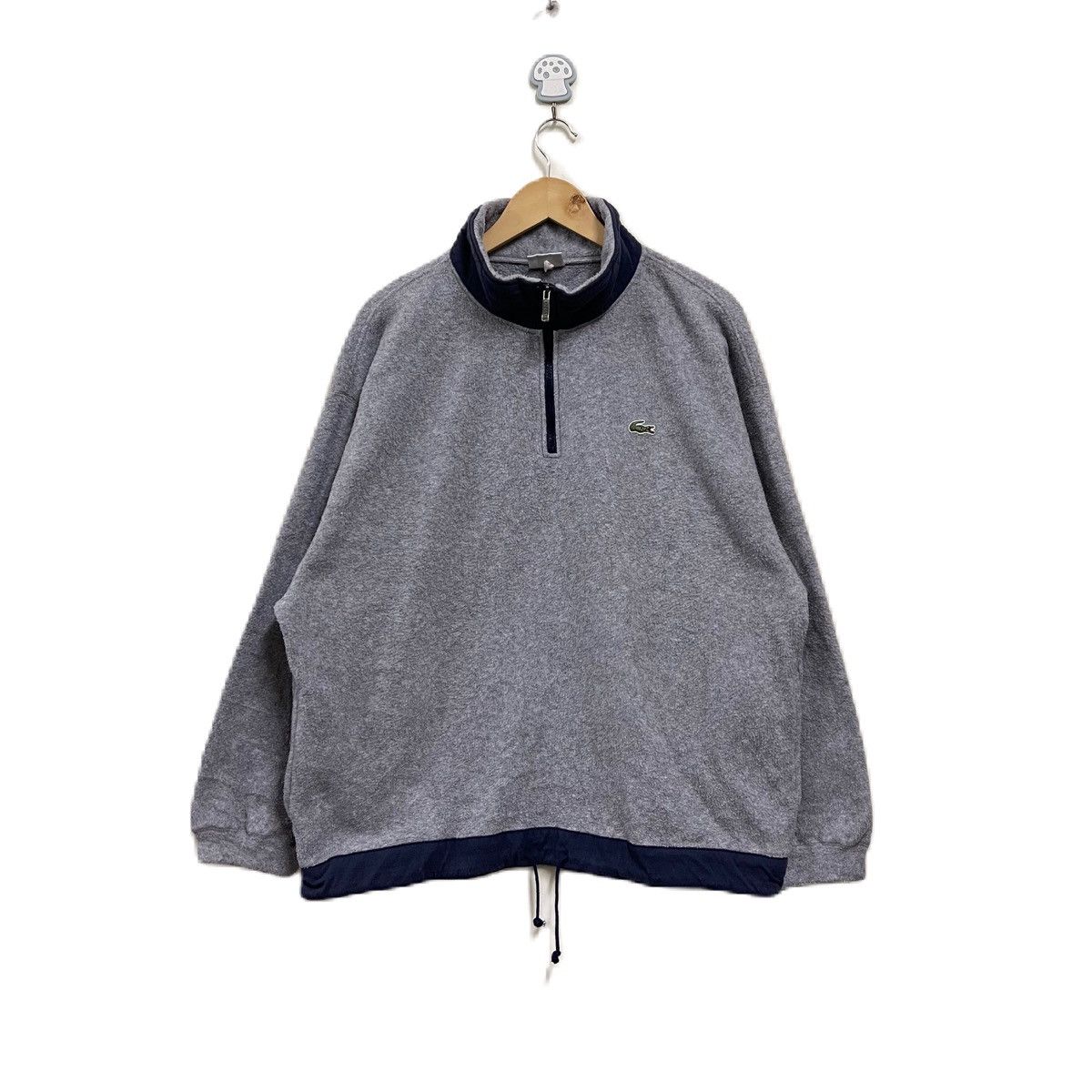 Vintage Lacoste fleece half zipper pullover