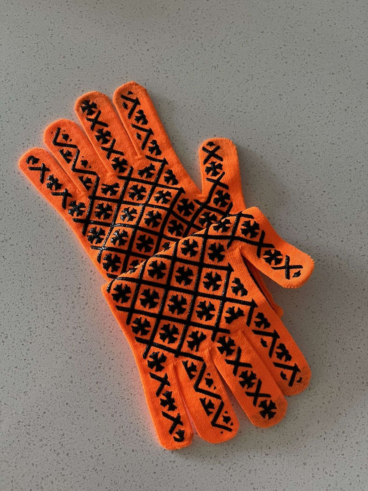 Chrome Hearts Chrome Hearts Orange Gloves Size ONE SIZE - 3 Thumbnail