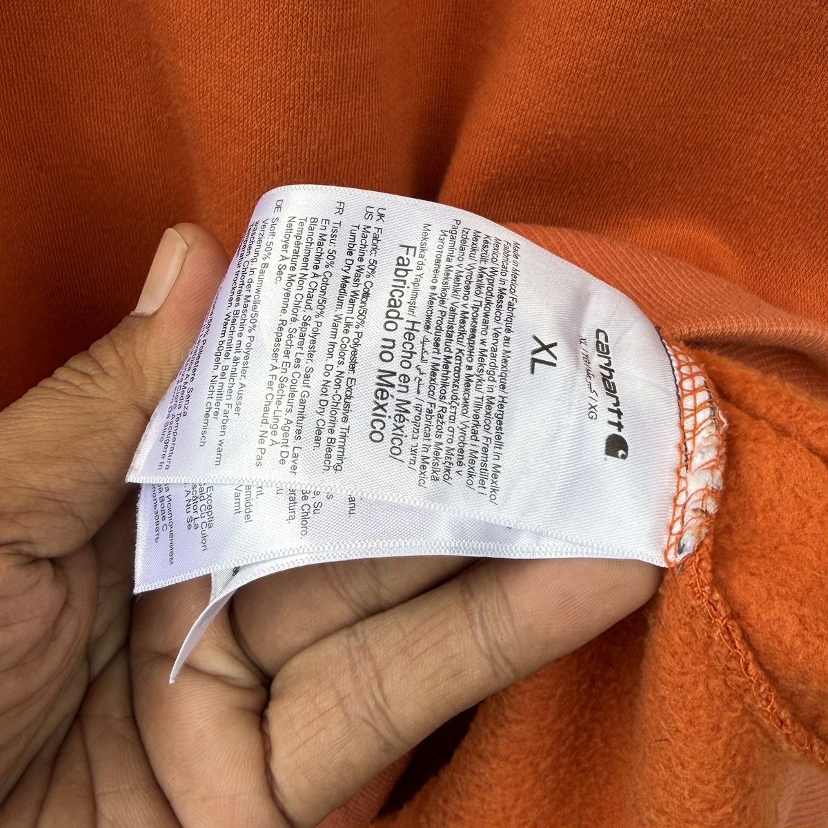 Carhartt Carhartt Orange Pocket Sweatshirt XL Size US XL / EU 56 / 4 - 12 Thumbnail