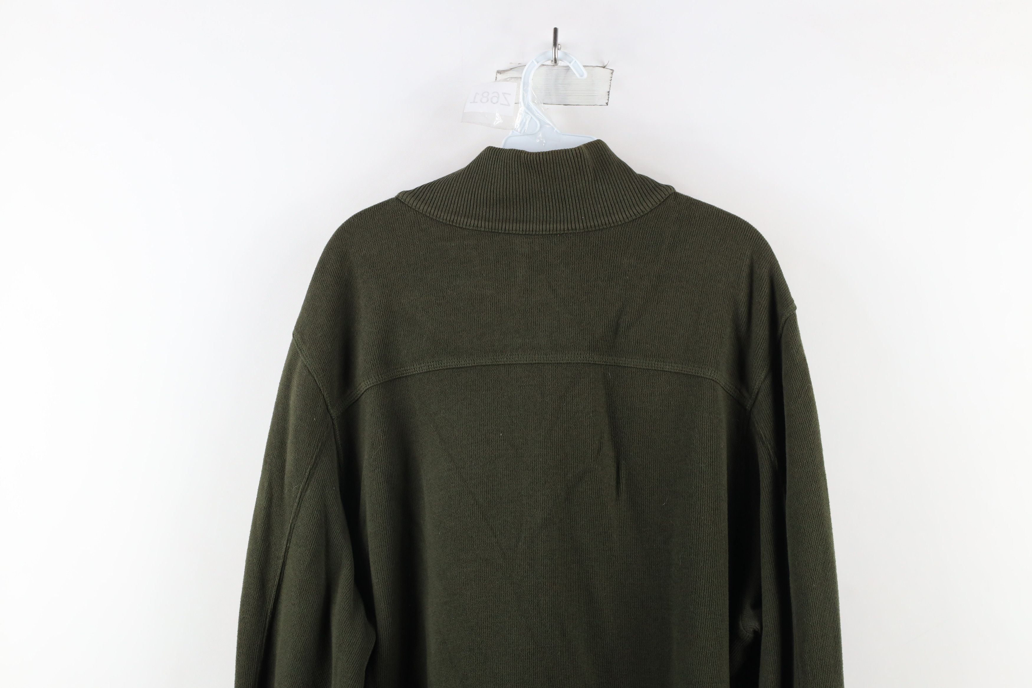 Eddie Bauer × Vintage Vintage Eddie Bauer Ribbed Knit Half Zip Pullover Sweater Size US XL / EU 56 / 4 - 13 Thumbnail
