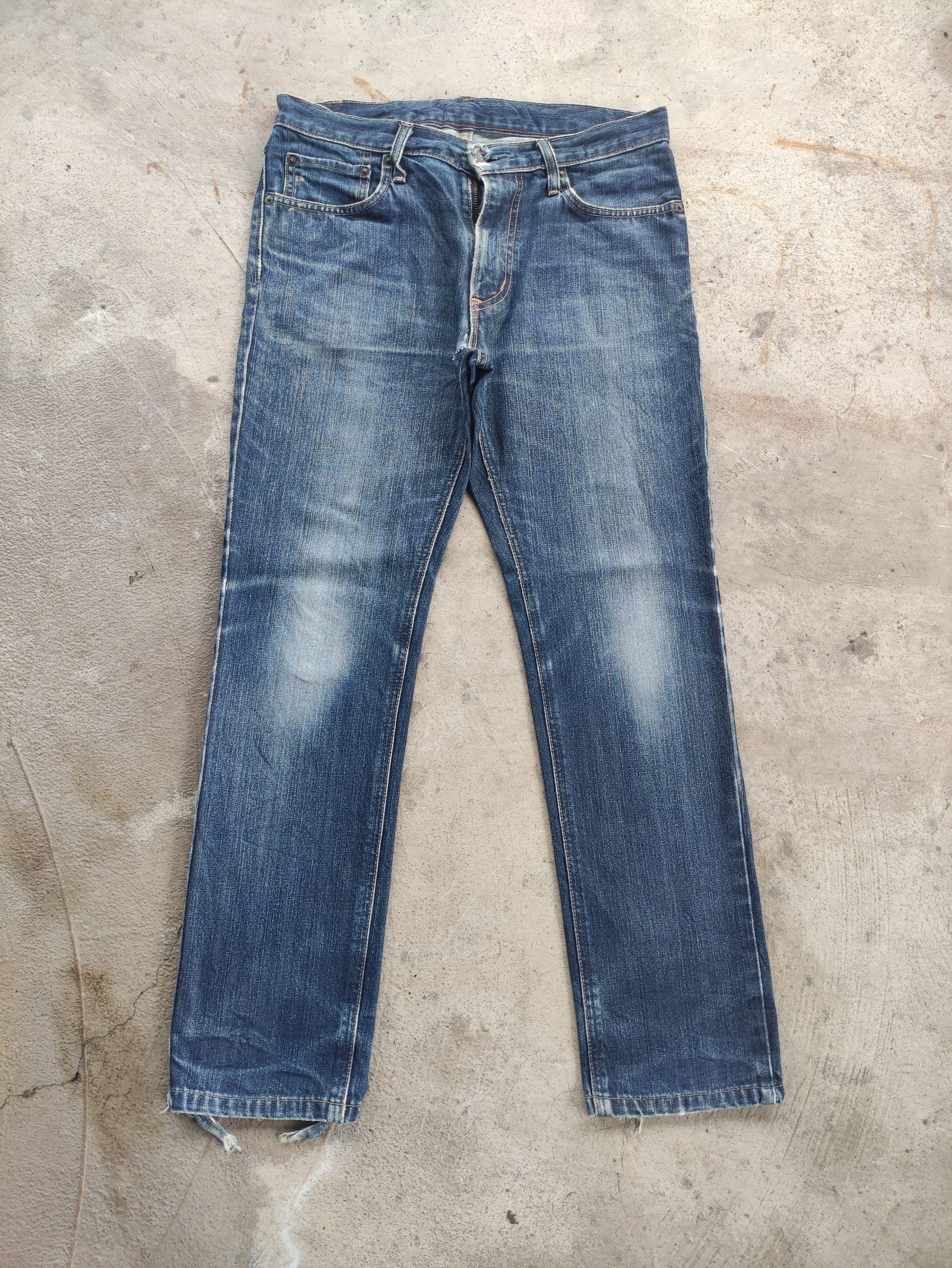 Edwin Vintage Edwin Distressed Faded Jean Denim Pants W33 Size US 33 - 1 Thumbnail