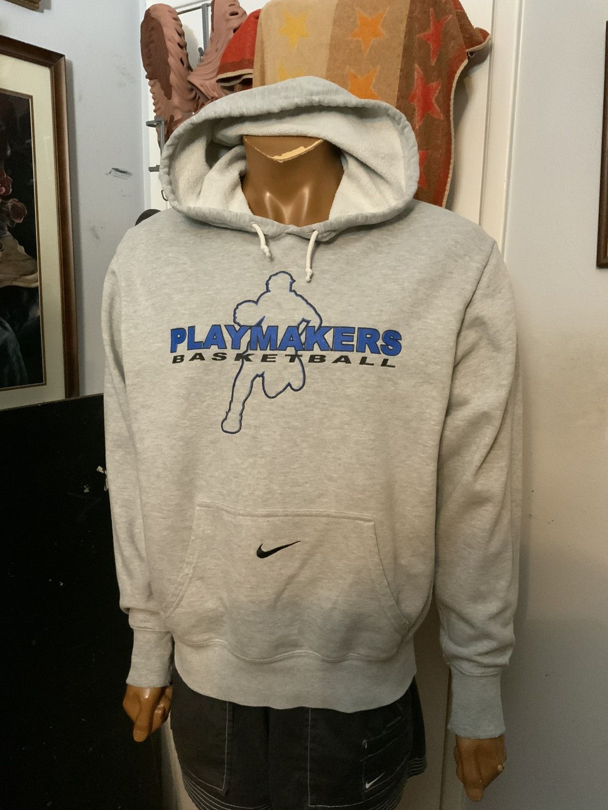 Nike Nike Center Swoosh Playmakers Basketball Pullover Hoodie Size US M / EU 48-50 / 2 - 9 Thumbnail