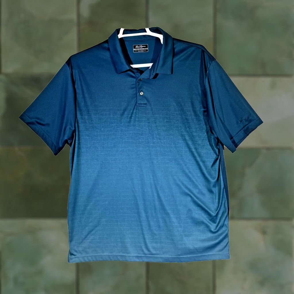 Hogan Ben Hogan Shirt Polo XL Navy Blue Performance Golf Collared 100% Polyester Men’s Size US XL / EU 56 / 4 - 1 Thumbnail