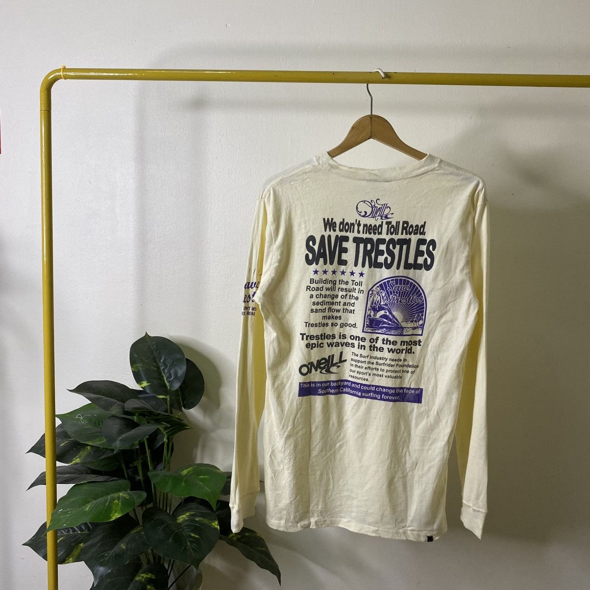 O'Neill Vintage 2000s Oneill Surf LS T Shirt Size US M / EU 48-50 / 2 - 1 Thumbnail