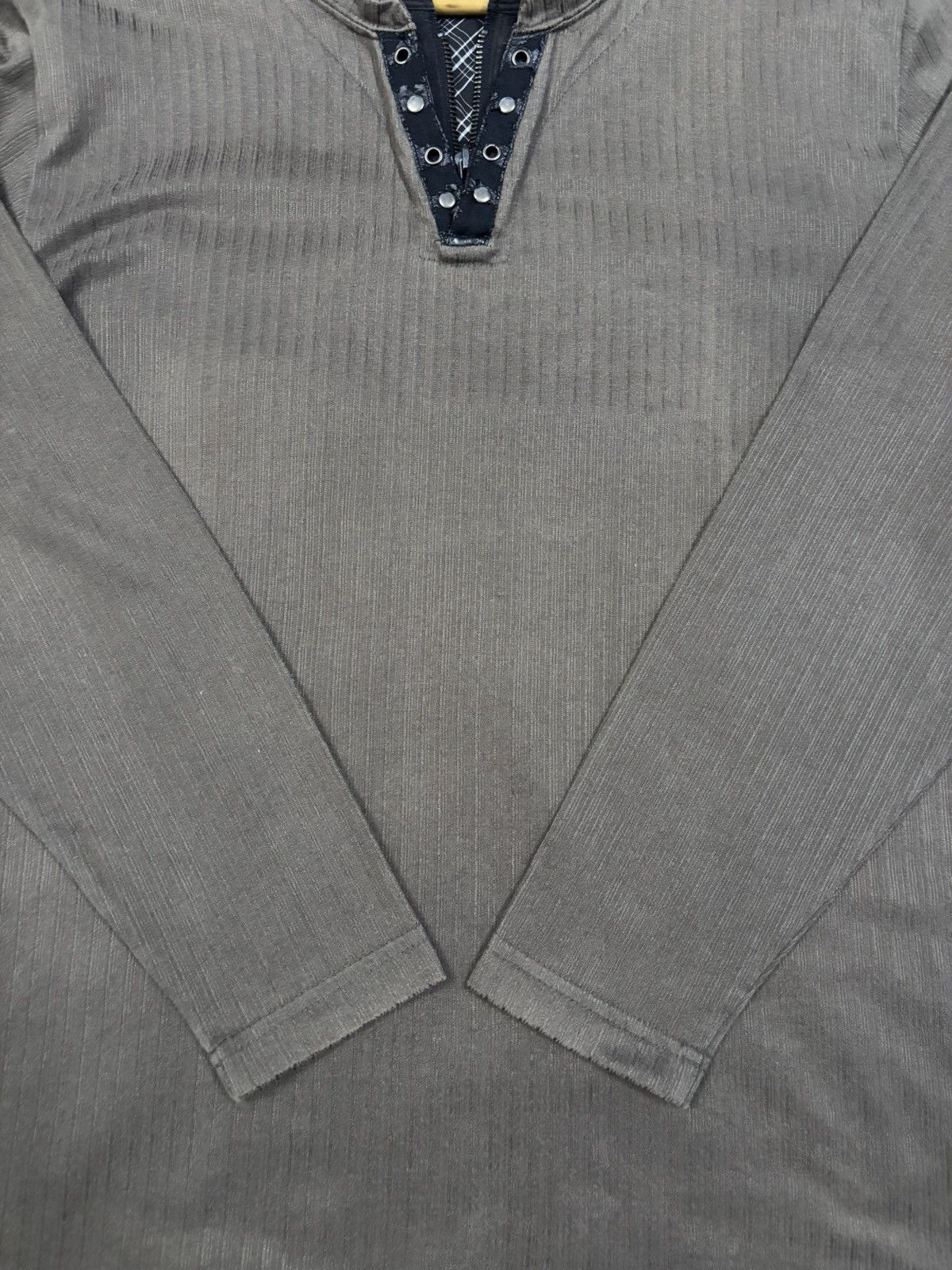 Vintage Vintage Japanese Brand Famock Ribbed Long Sleeve Henley Tees Size US M / EU 48-50 / 2 - 8 Thumbnail