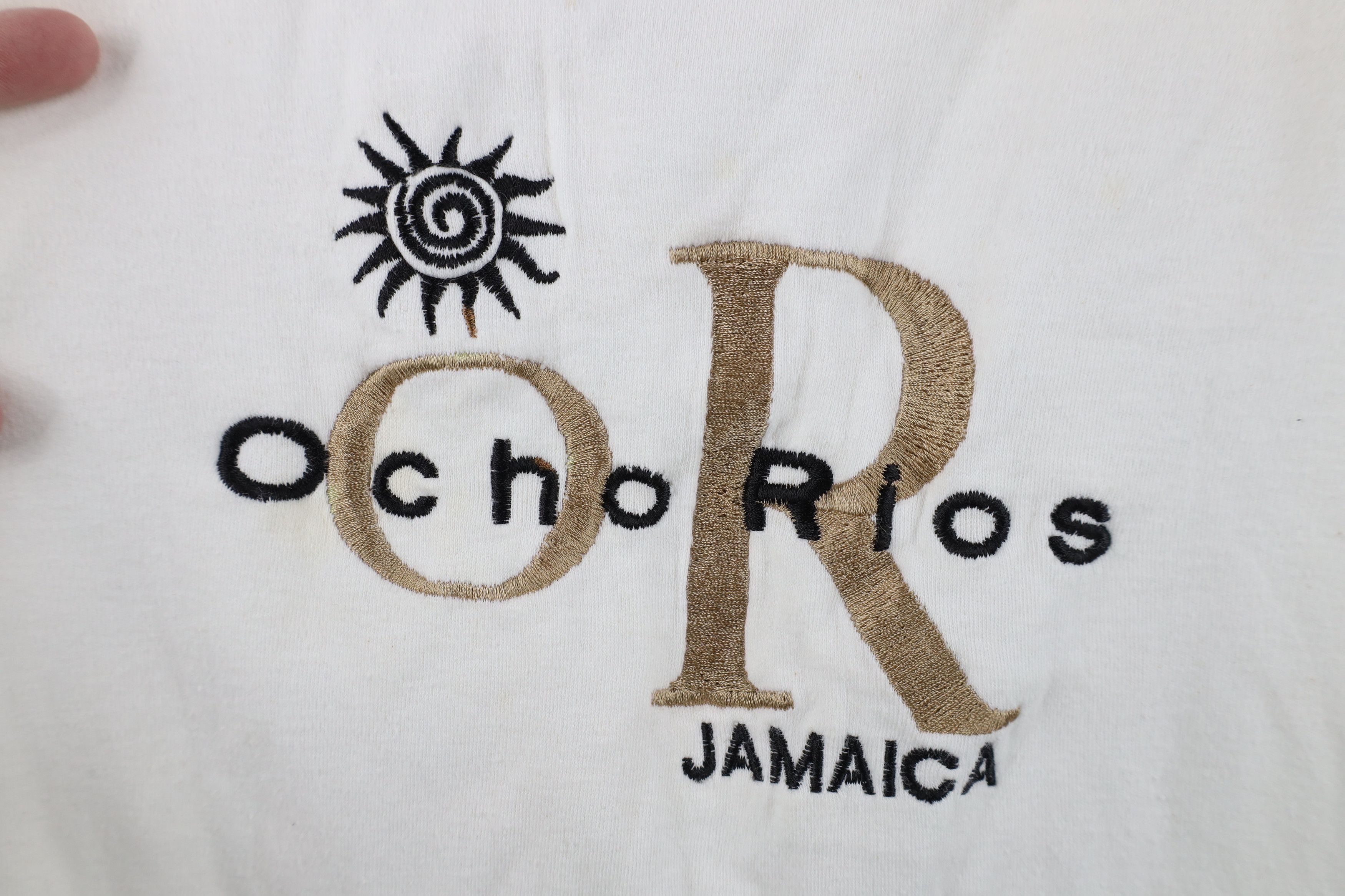 Vintage Vintage 90s Streetwear Ocho Rios Jamaica T-Shirt White Size XL / US 12-14 / IT 48-50 - 4 Thumbnail
