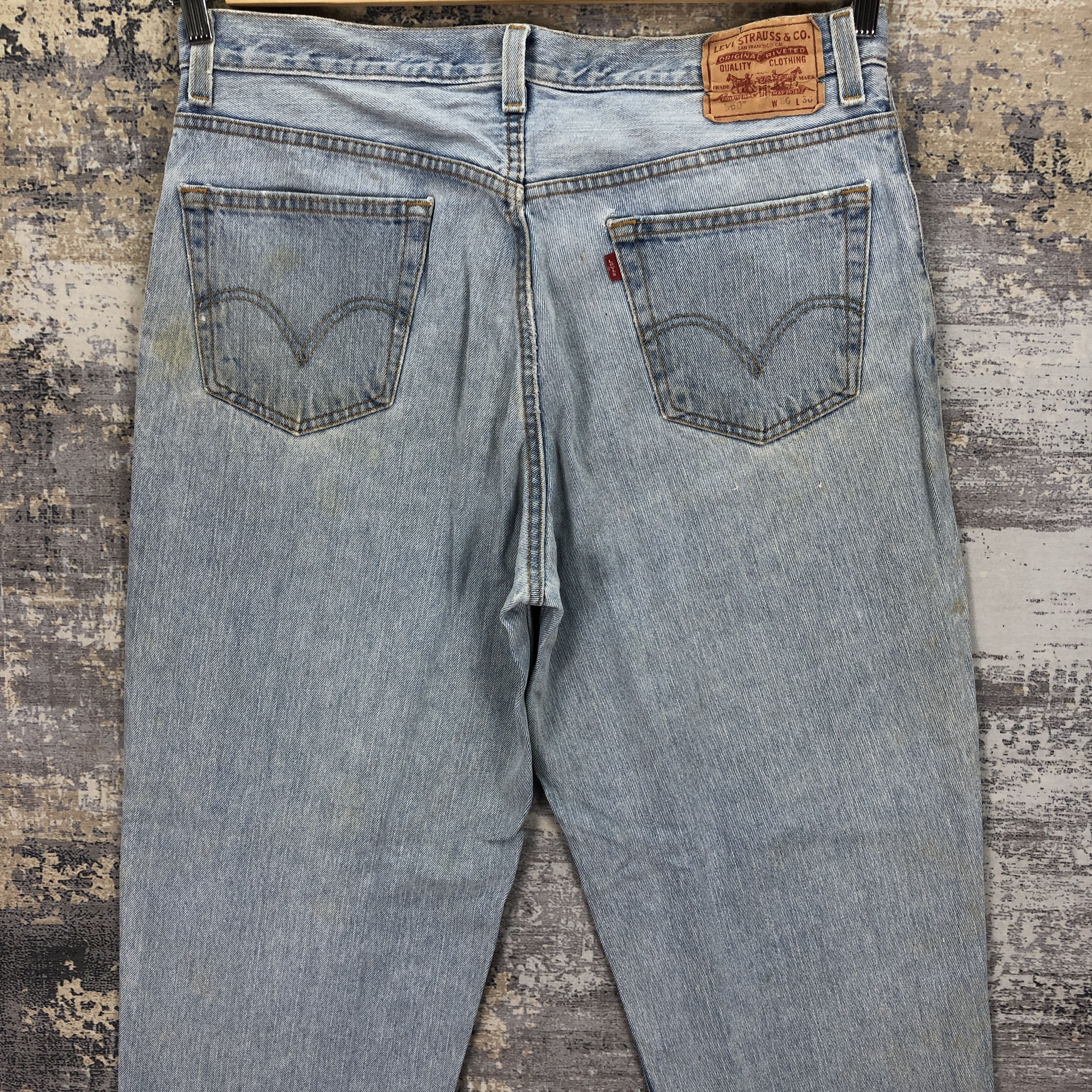 Levi's Vintage Y2k Levis 560 Light Wash Jeans Levi's Sunfaded Denim Size US 36 / EU 52 - 4 Thumbnail
