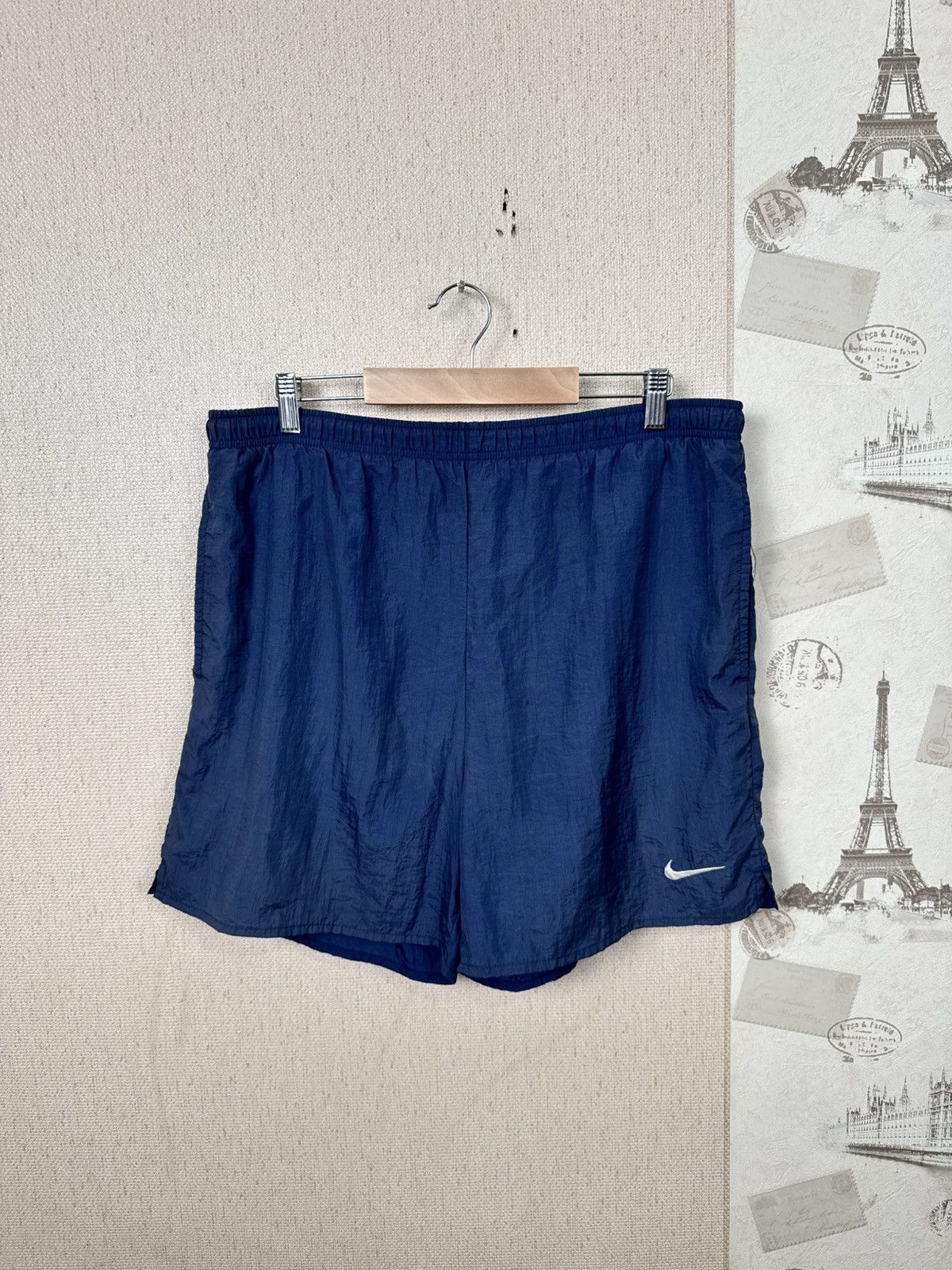 Nike Vintage Nike Shorts Swiming Trucks XL Nylon Blue Streetwear Size US 34 / EU 50 - 8 Thumbnail