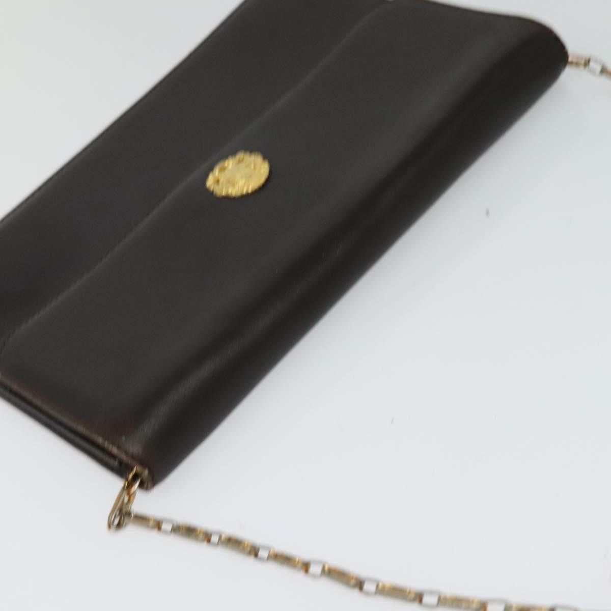 Celine CELINE Chain Shoulder Bag Leather Brown Gold Size ONE SIZE - 6 Thumbnail