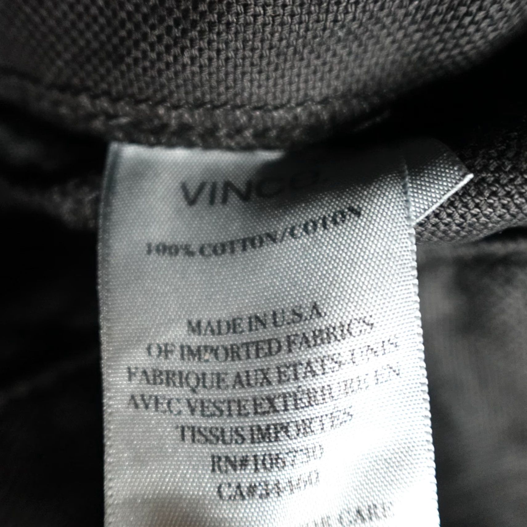 Vince Vince Mens XL Black Denim Trucker Jacket Made in USA NEW Size US XL / EU 56 / 4 - 3 Thumbnail