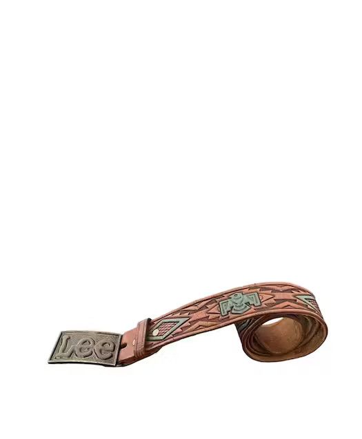 Lee Vintage Lee American Native Navajo Leather Buckle Belts Size ONE SIZE - 1 Thumbnail