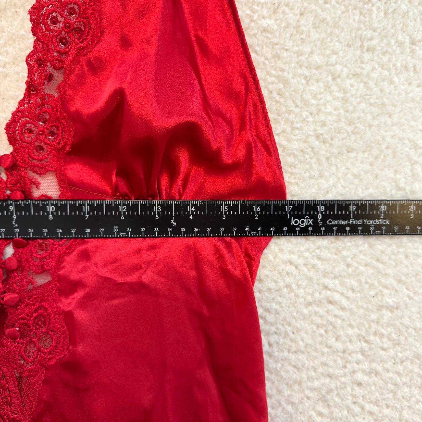 Victoria's Secret VINTAGE Victoria's Secret Slip Dress Maxi Red 90s 80s Gold Label M Womens Size M / US 6-8 / IT 42-44 - 6 Thumbnail