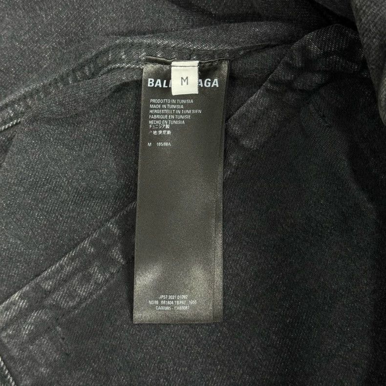 Balenciaga Balenciaga Year of the Tiger Black wash jeans Coat Size US M / EU 48-50 / 2 - 6 Thumbnail