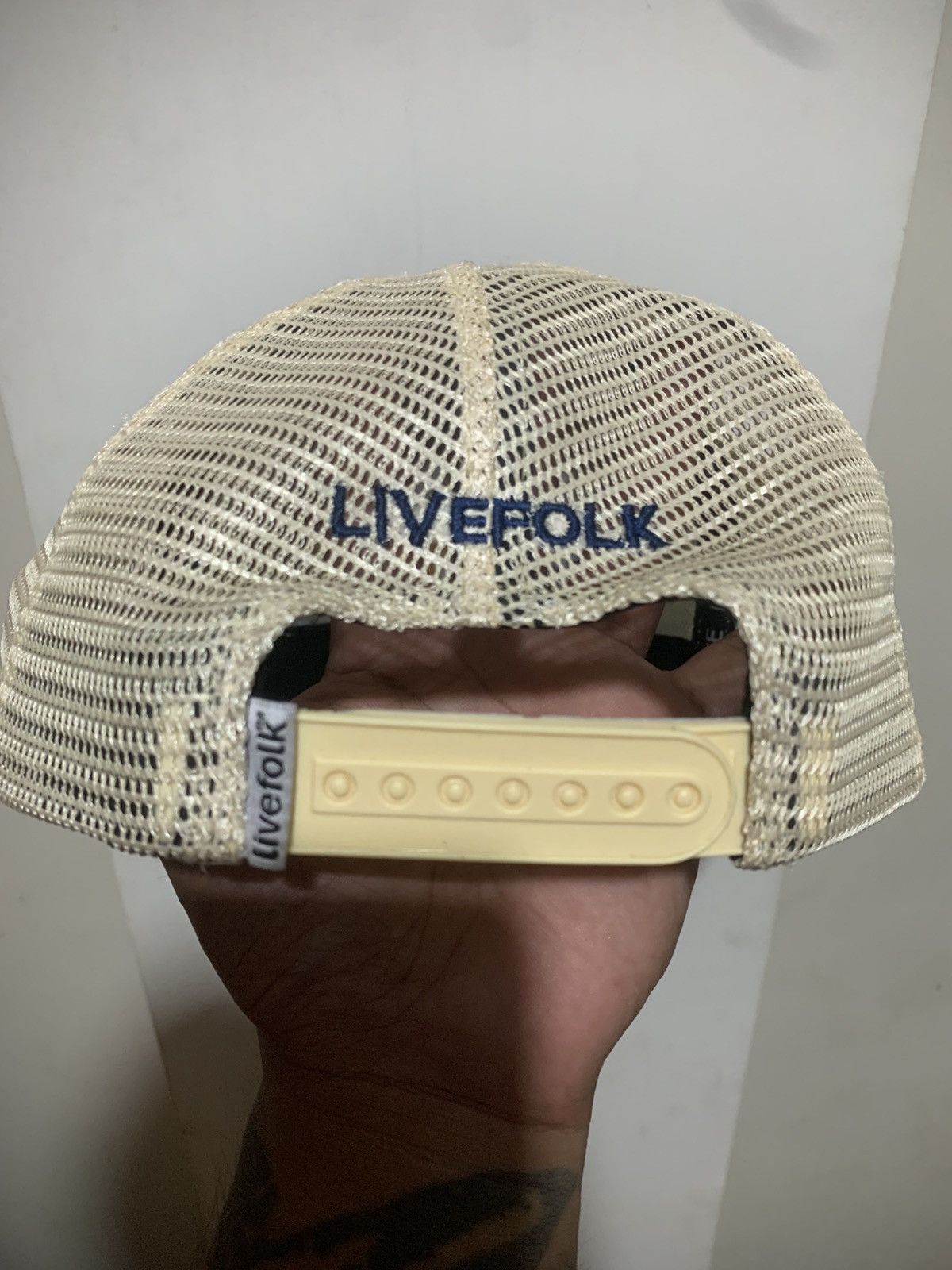 Japanese Brand Livefolk Hippie Gypsy Peace Style Trucker hat Size ONE SIZE - 3 Thumbnail